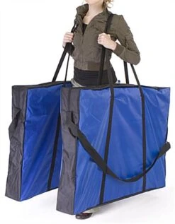 129"w Floor Standing Hook & Loop Display Board, 10 Panels, Double Sided - Black -LuxeDisplay Shop 10pnlbk.ra2 preview