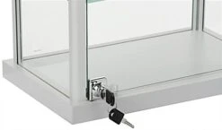 Countertop Display Case W/ Glass Canopy Top, 3 Shelves - Silver 10 Countertop Display Case W/ Glass Canopy Top, 3 Shelves - Silver -LuxeDisplay Shop 146antsv.ra2 preview