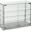 Countertop Display Case W/ Clear Glass Top & (3) Shelves, (2) Locking Door - Silver 1 Countertop Display Case W/ Clear Glass Top & (3) Shelves, (2) Locking Door - Silver -LuxeDisplay Shop 165antsv.rw preview