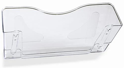 3 Pocket Wall File Holder Fits Letter Sizes - Clear Acrylic 6 3 Pocket Wall File Holder Fits Letter Sizes - Clear Acrylic - Image 4