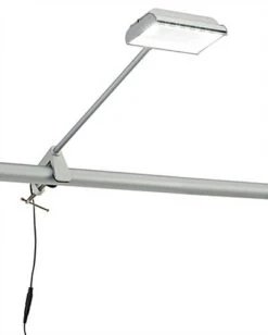 Set Of 2 LED Flood Lights For Trade Show Backwalls, 12 Watt - Silver -LuxeDisplay Shop 21wledunsl2.ra1 preview