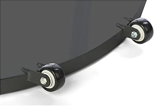 22 X 28 Poster Stand With Wheels, Double Sided With Steel Basket - Black 5 22 X 28 Poster Stand With Wheels, Double Sided With Steel Basket - Black - Image 3