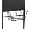 22 X 28 Poster Stand With Wheels, Double Sided With Steel Basket - Black -LuxeDisplay Shop 2228vbsb.rw preview
