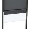 22x28 Poster Floor Stand, 4"/8.5"w, 6/10 Pockets, Double Sided, Wheels - Black -LuxeDisplay Shop 2228vpc10b.rw preview