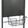 24 X 36 Portable Sign Stands With Wheels, Double Sided With Steel Basket - Black 1 24 X 36 Portable Sign Stands With Wheels, Double Sided With Steel Basket - Black -LuxeDisplay Shop 2436vbsb.rw preview