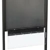24x36 Poster Floor Stand, 4"/8.5"w, 6/10 Pockets, Double Sided, Wheels - Black