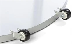 24x36 Poster Floor Stand, 4"/8.5"w, 3/5 Pockets, Double Sided, Wheels - Silver -LuxeDisplay Shop 2436vpc5s.ra2 preview