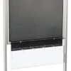 24x36 Poster Floor Stand, 4"/8.5"w, 3/5 Pockets, Double Sided, Wheels - Silver -LuxeDisplay Shop 2436vpc5s.rw preview