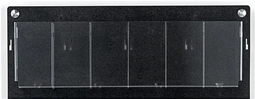 4-Tiered Literature Floor Stand, 4"/8.5"w, 12-24 Pockets – Black 5 4-Tiered Literature Floor Stand, 4"/8.5"w, 12-24 Pockets – Black - Image 3