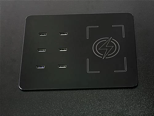 42”h Lightbox Counter With Wireless Charging, Travel Case - Black 4 42”h Lightbox Counter With Wireless Charging, Travel Case - Black - Image 2