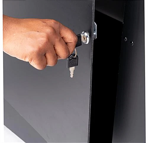 42”h Lightbox Counter With Wireless Charging, Travel Case - Black 6 42”h Lightbox Counter With Wireless Charging, Travel Case - Black - Image 4