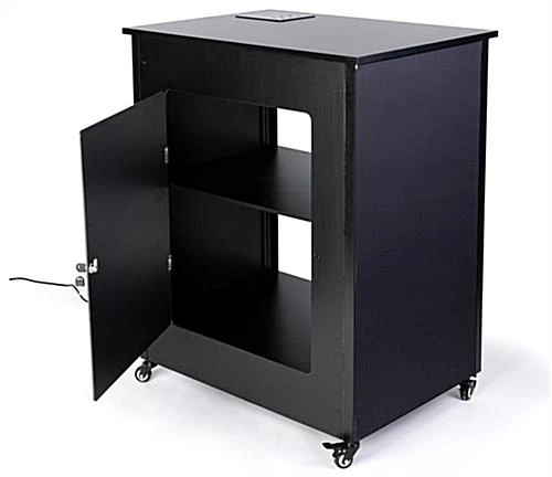 42”h Lightbox Counter With Wireless Charging, Travel Case - Black 7 42”h Lightbox Counter With Wireless Charging, Travel Case - Black - Image 5