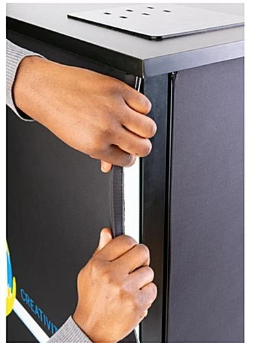 42”h Lightbox Counter With Wireless Charging, Travel Case - Black 9 42”h Lightbox Counter With Wireless Charging, Travel Case - Black - Image 7