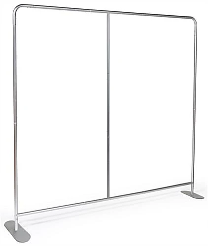 8' Trade Show Display Stand, Portable, Frame Only - Silver 3 8' Trade Show Display Stand, Portable, Frame Only - Silver