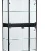 Portable Display Case W/Top & Side Lights, Locking Hinged Door, Carrying Case - Black 2 Portable Display Case W/Top & Side Lights, Locking Hinged Door, Carrying Case - Black -LuxeDisplay Shop 2tcaseblkl.rw preview