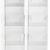 Acrylic Brochure Wall Rack, 4"w, 8 Pockets, Half View - Clear -LuxeDisplay Shop 2uprmbrohf nude.ra1 preview