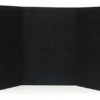 72"w Tabletop Hook & Loop Display Board, 3 Panels, Economy - Black