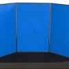 72"w Tabletop Hook & Loop Display & Write-on Board, 3 Panels - Blue & White -LuxeDisplay Shop 3pv7236blu.rw preview