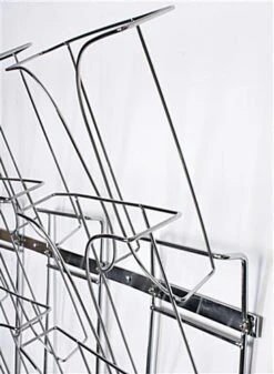 7-Tier Metal Wire Magazine Wall Rack, 8.5"w, 21 Pockets - Chrome -LuxeDisplay Shop 7t3rmagwm.ra3 preview