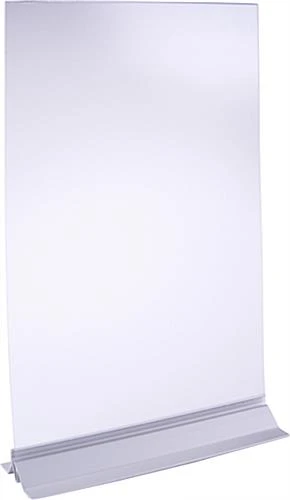 11 X 17 Sign Holder With Adhesive Bottom, Frameless Portrait Design - Clear 4 11 X 17 Sign Holder With Adhesive Bottom, Frameless Portrait Design - Clear - Image 2