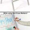 Write-on Sidewalk Sign With White 22x28 Surface For Wet Erase Pens, 2 Sided - Silver -LuxeDisplay Shop abalwter2s.7