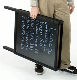 22 X 28 Write-On Board A-Frame, Wet Erase, Double Sided - Black -LuxeDisplay Shop abwter2ses.ra3 preview