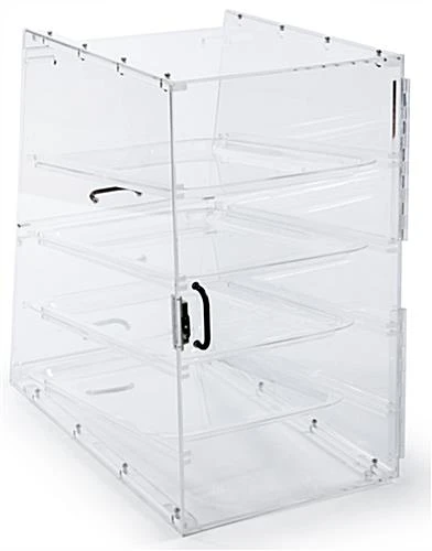 Acrylic Food Display Case For Bakery, (4) Trays, Knock Down Design 5 Acrylic Food Display Case For Bakery, (4) Trays, Knock Down Design - Image 3