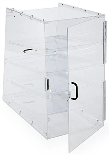 Acrylic Food Display Case For Bakery, (4) Trays, Knock Down Design 6 Acrylic Food Display Case For Bakery, (4) Trays, Knock Down Design - Image 4