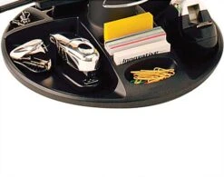 Desk Reference System W/ Accessory Tray, 30 Sleeves - Black -LuxeDisplay Shop adts02130.ra3 preview