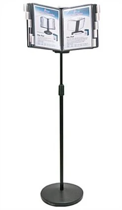 Floorstanding Reference System, Adjustable Height, 10 Sleeves - Black