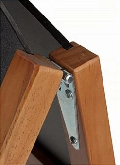 21 X 34 Write-On Board A-Frame, Chalk & Wet Erase, Double Sided, Teak Frame - Black -LuxeDisplay Shop af2134rmte.ra4 preview