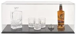 Model Ship Cases With Black Base And Lift Off Clear Acrylic Top -LuxeDisplay Shop af292x11bk.ra3 preview