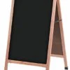21 X 34 Write-On Board A-Frame, Chalk, Double Sided, Wood Frame - Black -LuxeDisplay Shop afchkroblk.rw preview