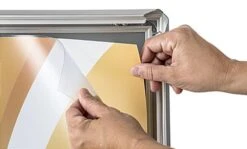 24 X 36 Sidewalk Sign For Posters, Snap Open, Double Sided - Silver -LuxeDisplay Shop afs2436.ra3 preview