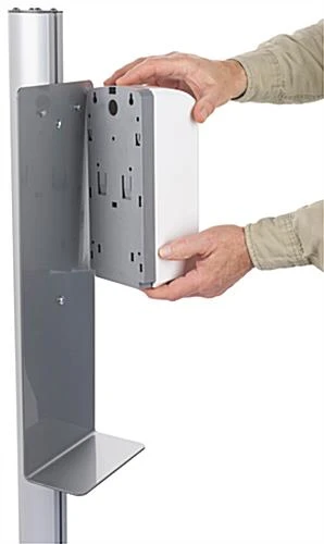 Touchless Hand Sanitizer Dispenser For Banner Stands, Floor Standing - Silver 9 Touchless Hand Sanitizer Dispenser For Banner Stands, Floor Standing - Silver - Image 7