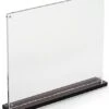 11 X 8.5 Tabletop Acrylic Sign Holder, Magnetic Closure, Smoke Base – Clear