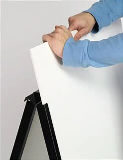 Sidewalk Sign For 22 X 28 Poster Boards, Double-sided, Easy Slide-in Channels - Black -LuxeDisplay Shop asignc2228.ra3 preview