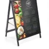 Sidewalk Sign For 22 X 28 Poster Boards, Double-sided, Easy Slide-in Channels - Black -LuxeDisplay Shop asignc2228.rw preview