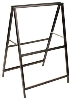 Sidewalk Sign For 30 X 40 Poster Boards, Double-sided, Easy Slide-in Channels - Black -LuxeDisplay Shop asignc3040.ra1 preview 1