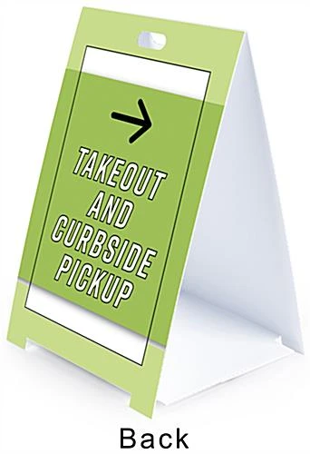 24 X 36 Plastic Sidewalk Sign With Custom Graphics, Double-Sided, Waterproof - White 5 24 X 36 Plastic Sidewalk Sign With Custom Graphics, Double-Sided, Waterproof - White - Image 3