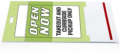 24 X 36 Plastic Sidewalk Sign With Custom Graphics, Double-Sided, Waterproof - White 9 24 X 36 Plastic Sidewalk Sign With Custom Graphics, Double-Sided, Waterproof - White - Image 7