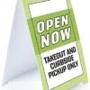 24 X 36 Plastic Sidewalk Sign With Custom Graphics, Double-Sided, Waterproof - White -LuxeDisplay Shop bbxs2436cp.rw preview