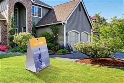 30 X 40 Plastic Sidewalk Sign With Custom Graphics, Double-Sided, Waterproof - White -LuxeDisplay Shop bbxs3040cp.ra6b preview