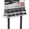 22x28 Poster Floor Stand, 10 Business Card Pockets, Double Sided - Black -LuxeDisplay Shop bc10dclpsb.rw preview