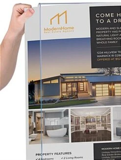 22 X 28 Poster Floor Stand, 10 Business Card Pockets, Double Sided - Black -LuxeDisplay Shop bc10sclpsb.ra3 preview