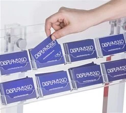 Workshop Series 22” X 28” Poster Stand With 10-Pocket Business Card Holder - Clear -LuxeDisplay Shop bc10sclpsc.ra4 preview