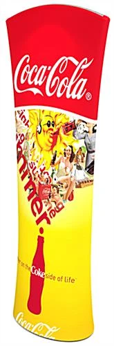 2.5'w Banner Stand For Floor, Custom Printing, Stretch Fabric, Portable