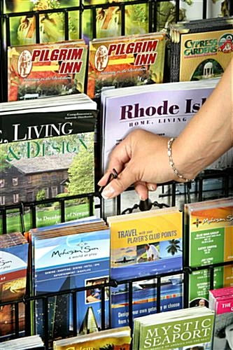 6-Tiered Wood Literature Floor Stand, 4"/8.5w", 12/24 Pockets - Black 5 6-Tiered Wood Literature Floor Stand, 4"/8.5w", 12/24 Pockets - Black - Image 3