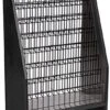 9-Tiered Wood Literature Floor Stand, 4"/8.5w", 22/45 Pockets - Black -LuxeDisplay Shop bdi45blk.rw preview