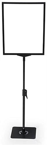 11” X 14” Tabletop Sign Holder, Height Adjustable, Top Insert Frame W/ Lens - Black 3 11” X 14” Tabletop Sign Holder, Height Adjustable, Top Insert Frame W/ Lens - Black